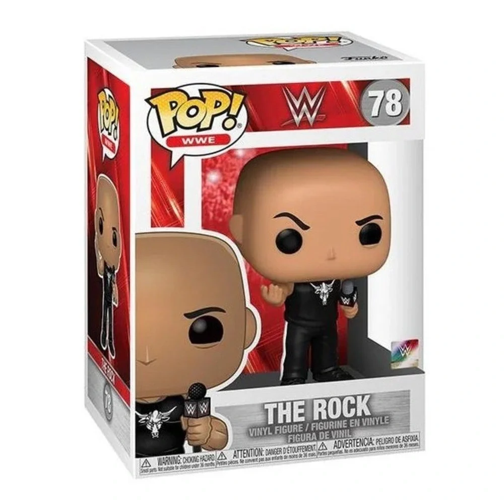 Funko Pop! WWE: The Rock #78 Brahma Bull Shirt Microphone Vinyl Figure New
